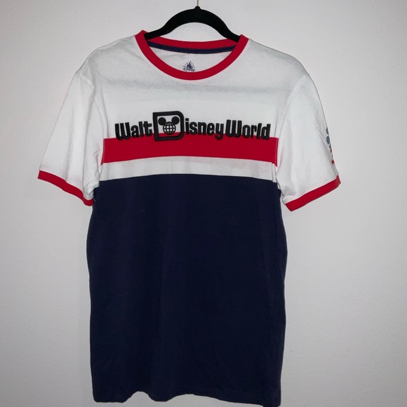 Walt Disney World Red White And Blue Vintage Style Shirt - Picture 2 of 5